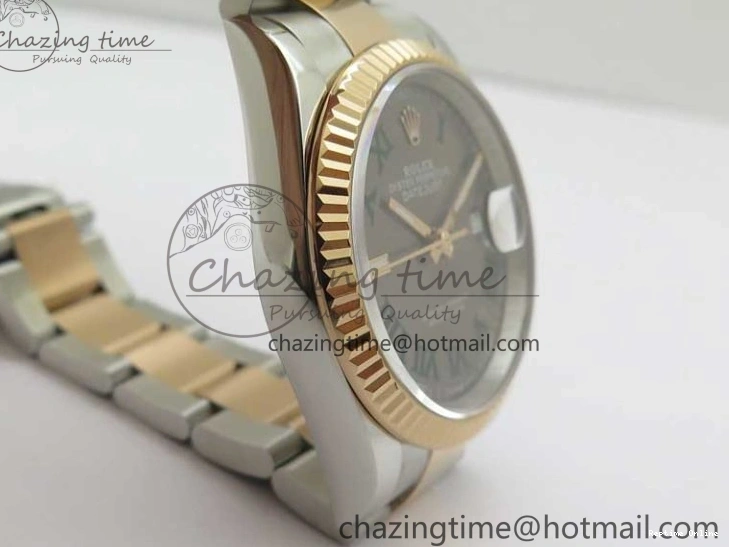 0110 Bold DateJust 36 SS RG 126231 BP Maker 1:1 Best Edition Gray Roman Dial on Oyster Bracelet 2513